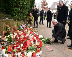 Aftermath of fatal attack on two school girls in Germany