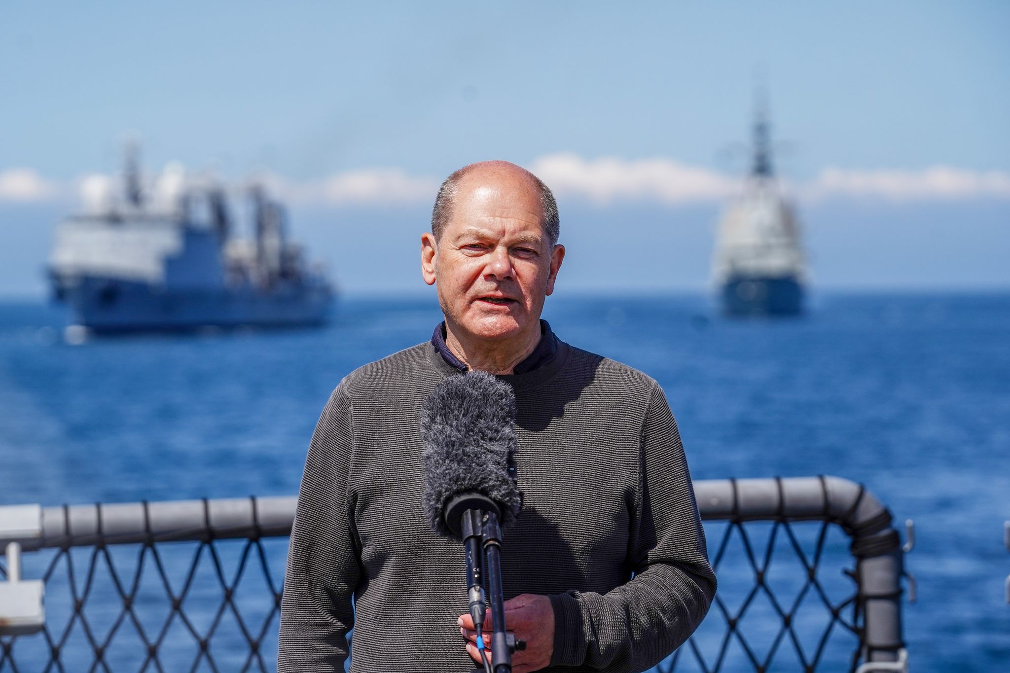 German Chancellor Scholz visits German Navy