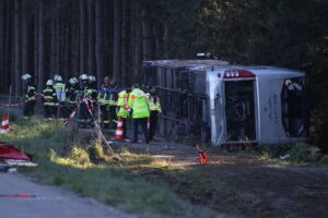 Serious bus accident on the A96